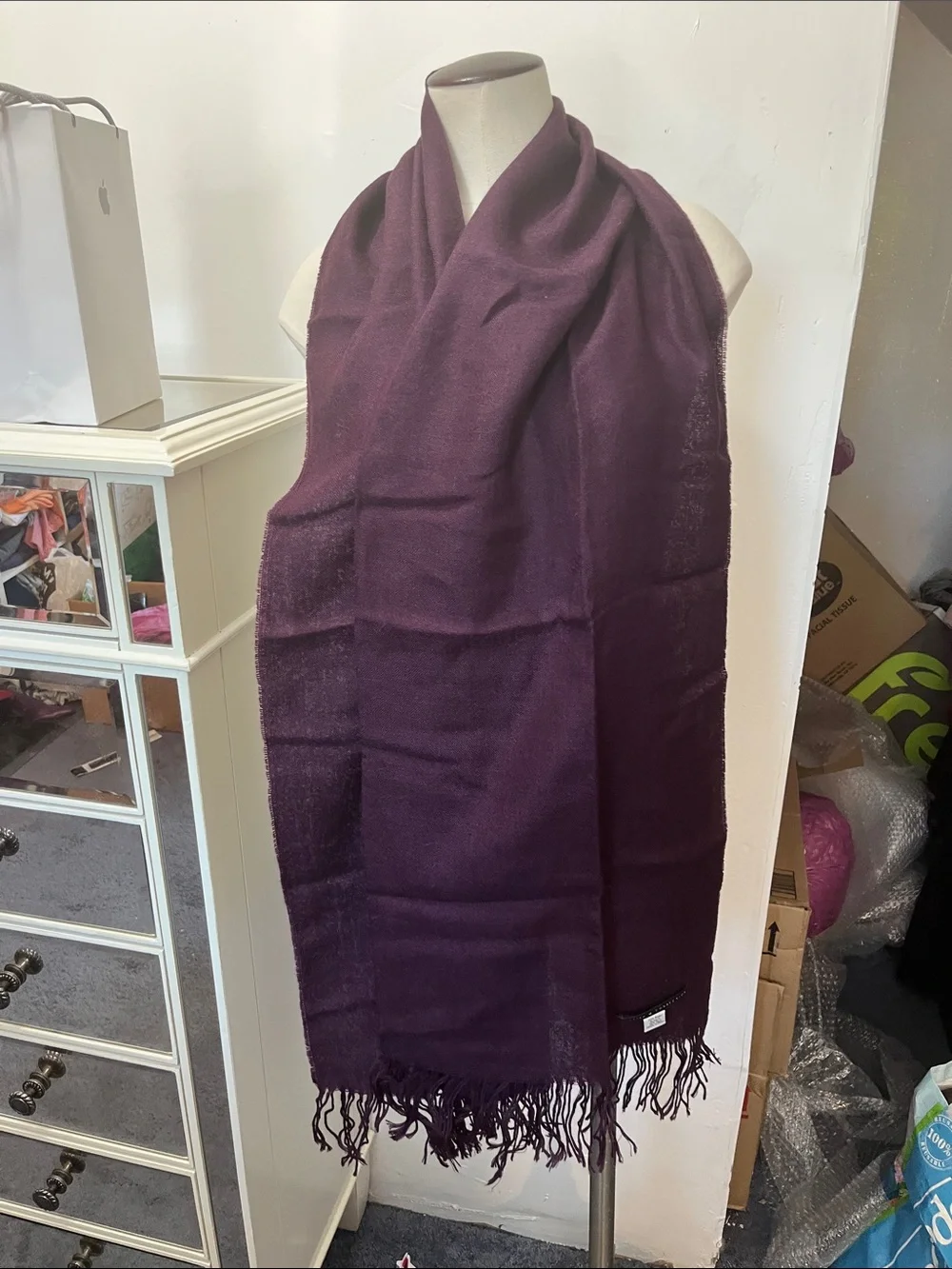 Alpaca silk scarf